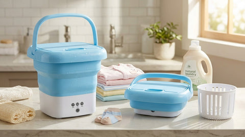 Mini Washing Machine - Premium Quality Washing Machine with Dryer - Portable Washing Machine - Small Washing Machine For Kids Clothes - Foldable Washing Machine Ideal for Travel
