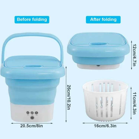 Mini Washing Machine - Premium Quality Washing Machine with Dryer - Portable Washing Machine - Small Washing Machine For Kids Clothes - Foldable Washing Machine Ideal for Travel