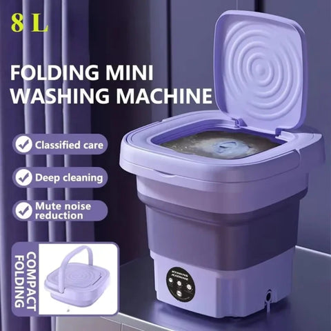 Mini Washing Machine - Premium Quality Washing Machine with Dryer - Portable Washing Machine - Small Washing Machine For Kids Clothes - Foldable Washing Machine Ideal for Travel