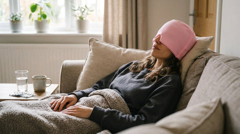 Migraine Relief Gel Ice Cap – Hot & Cold Head Wrap